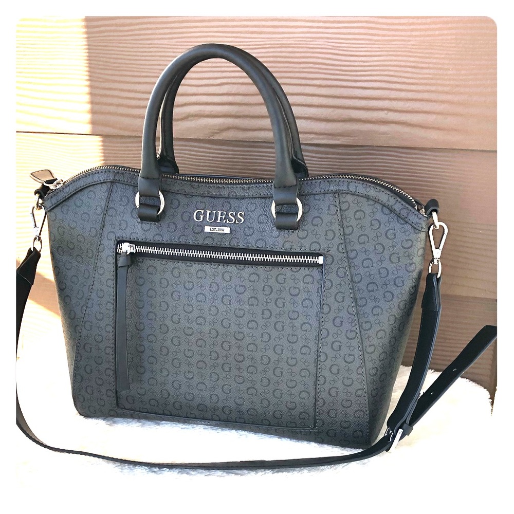 GUESS satchel with shoulder strap